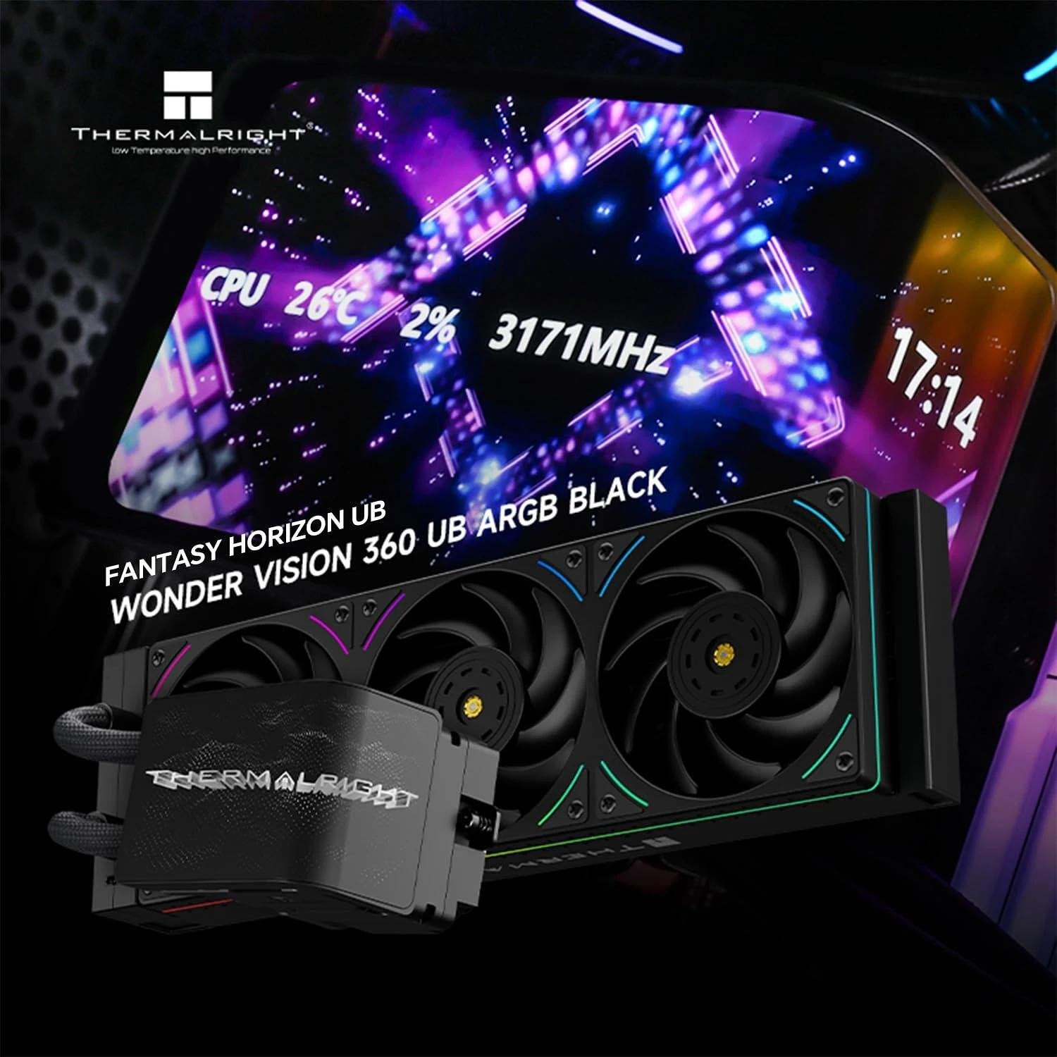 Thermalright водно охлаждане Water Cooling WONDER VISION 360 UB ARGB ...